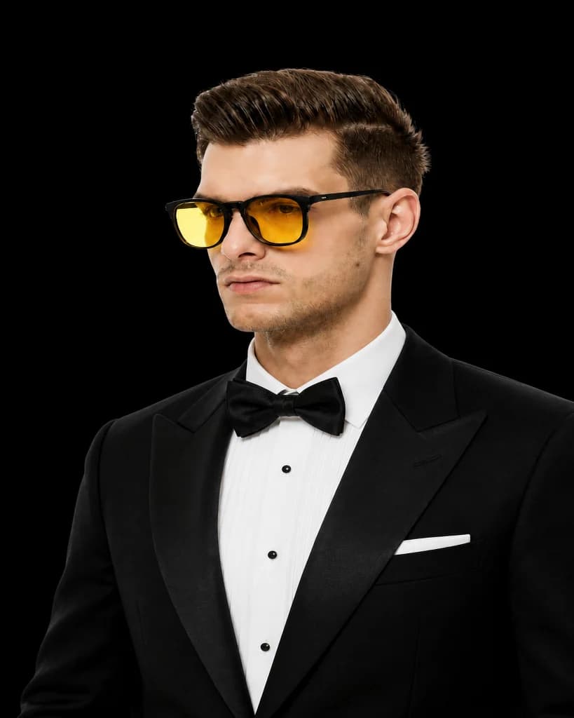 Casual shirt to classic tuxedo — after AI try-on
